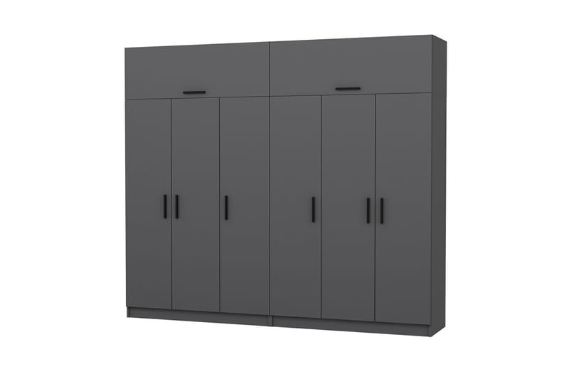 Fruitland Garderob 270 cm - Antracit - Förvaring - Klädförvaring - Garderob & garderobssystem