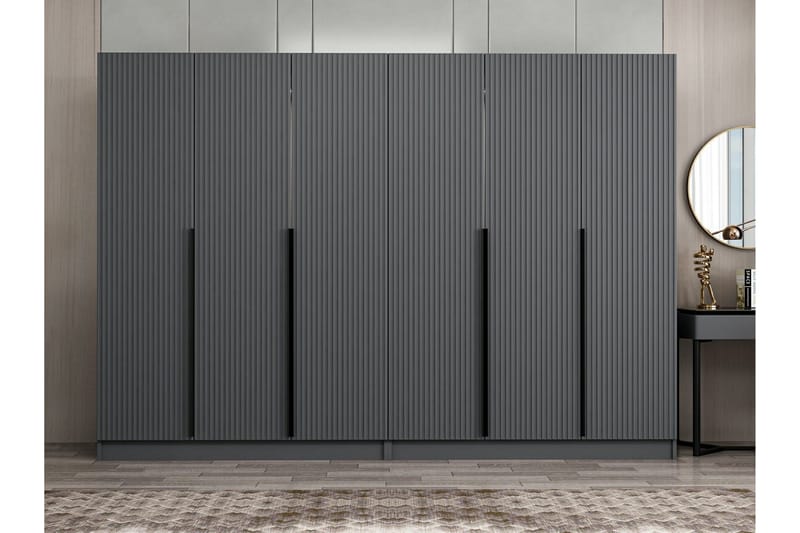 Fruitland Garderob 270 cm - Antracit - Förvaring - Klädförvaring - Garderob & garderobssystem