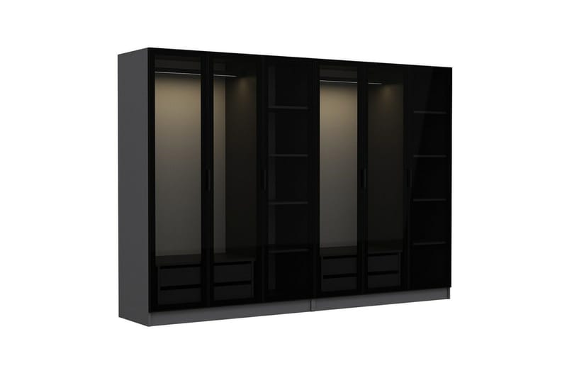 Fruitland Garderob 270 cm - Antracit - Förvaring - Klädförvaring - Garderob & garderobssystem