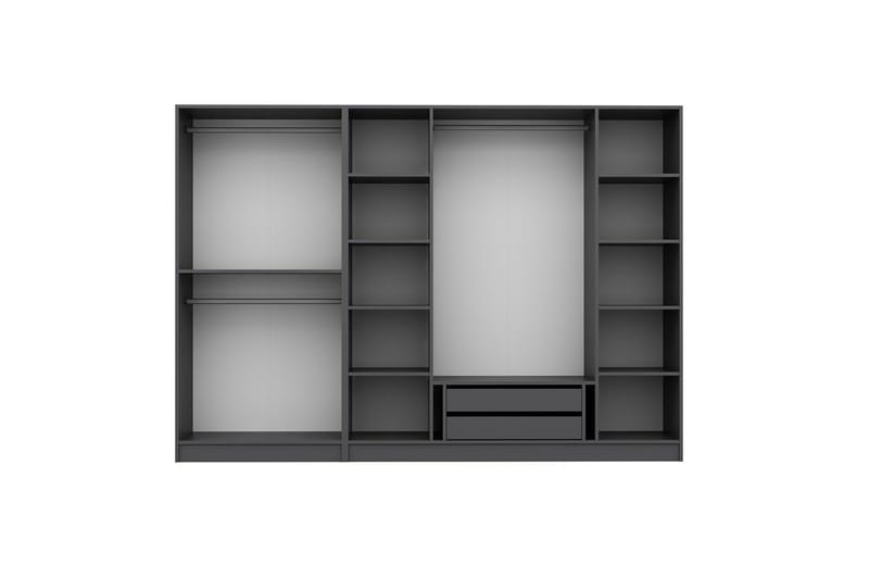 Fruitland Garderob 270 cm - Antracit - Förvaring - Klädförvaring - Garderob & garderobssystem