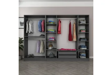 Fruitland Garderob 270 cm - Antracit - Förvaring - Klädförvaring - Garderob & garderobssystem