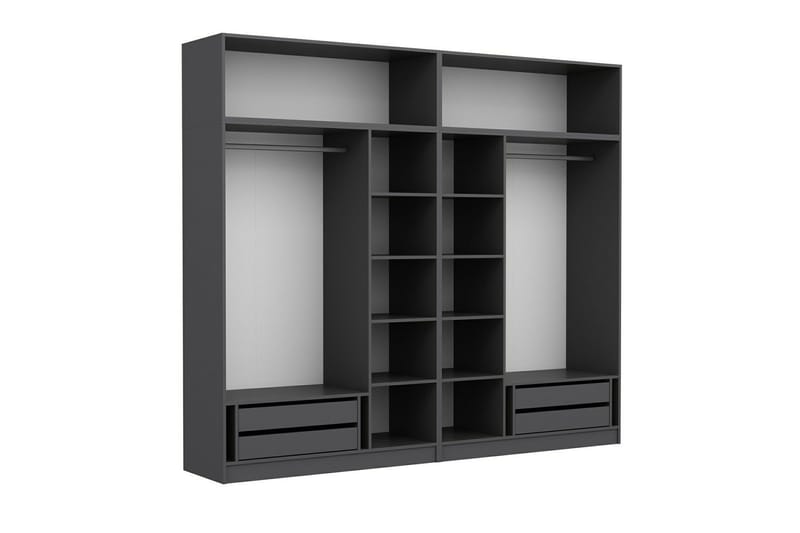 Fruitland Garderob 270 cm - Antracit - Förvaring - Klädförvaring - Garderob & garderobssystem