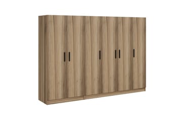 Fruitland Garderob 270 cm - Brun - Förvaring - Klädförvaring - Garderob & garderobssystem