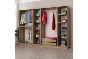 Fruitland Garderob 270 cm - Brun - Förvaring - Klädförvaring - Garderob & garderobssystem