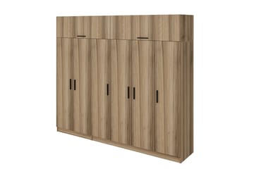 Fruitland Garderob 270 cm - Brun - Förvaring - Klädförvaring - Garderob & garderobssystem