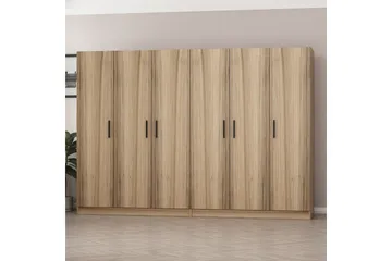 Fruitland Garderob 270 cm - Brun - Förvaring - Klädförvaring - Garderob & garderobssystem