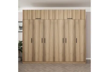 Fruitland Garderob 270 cm - Brun - Förvaring - Klädförvaring - Garderob & garderobssystem
