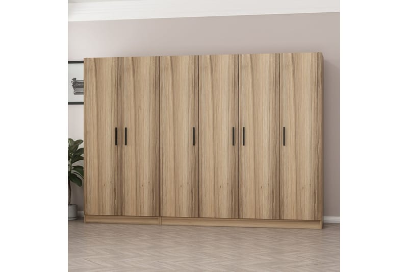 Fruitland Garderob 270 cm - Brun - Förvaring - Klädförvaring - Garderob & garderobssystem