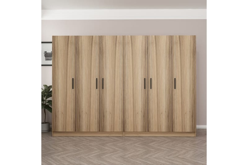 Fruitland Garderob 270 cm - Brun - Förvaring - Klädförvaring - Garderob & garderobssystem