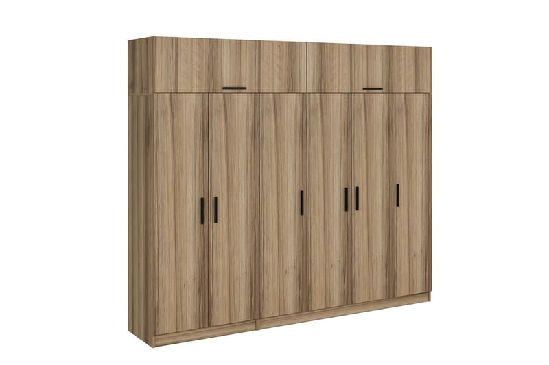 Fruitland Garderob 270 cm - Brun - Förvaring - Klädförvaring - Garderob & garderobssystem