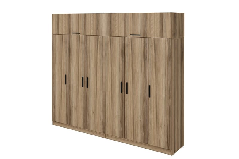 Fruitland Garderob 270 cm - Brun - Förvaring - Klädförvaring - Garderob & garderobssystem