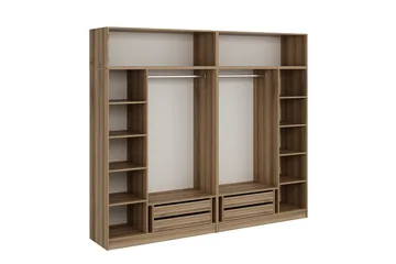 Fruitland Garderob 270 cm - Brun - Förvaring - Klädförvaring - Garderob & garderobssystem