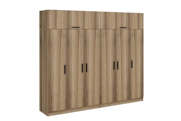 Fruitland Garderob 270 cm - Brun - Förvaring - Klädförvaring - Garderob & garderobssystem