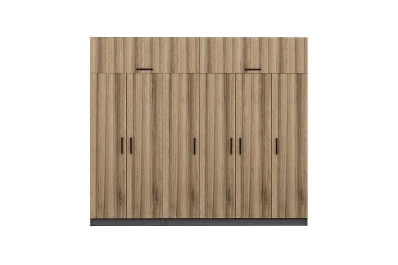 Fruitland Garderob 270 cm - Brun/Grå - Förvaring - Klädförvaring - Garderob & garderobssystem