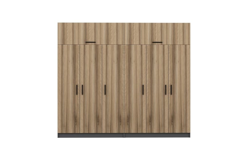 Fruitland Garderob 270 cm - Brun/Grå - Förvaring - Klädförvaring - Garderob & garderobssystem