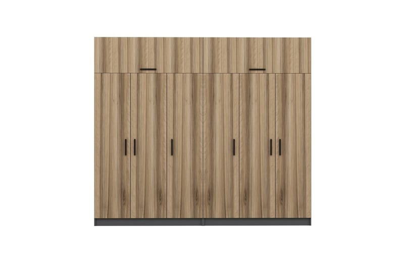 Fruitland Garderob 270 cm - Brun/Grå - Förvaring - Klädförvaring - Garderob & garderobssystem