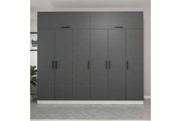 Fruitland Garderob 270 cm - Grå/Vit - Förvaring - Klädförvaring - Garderob & garderobssystem