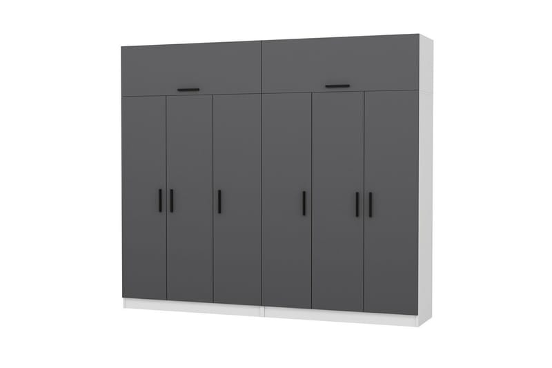 Fruitland Garderob 270 cm - Grå/Vit - Förvaring - Klädförvaring - Garderob & garderobssystem