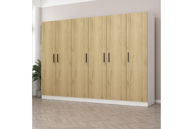 Fruitland Garderob 270 cm - Valnöt - Förvaring - Klädförvaring - Garderob & garderobssystem