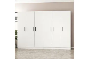 Fruitland Garderob 270 cm - Vit - Förvaring - Klädförvaring - Garderob & garderobssystem