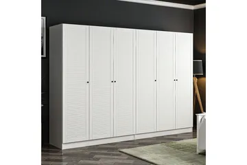 Fruitland Garderob 270 cm - Vit - Förvaring - Klädförvaring - Garderob & garderobssystem