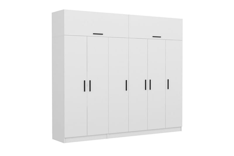 Fruitland Garderob 270 cm - Vit - Förvaring - Klädförvaring - Garderob & garderobssystem