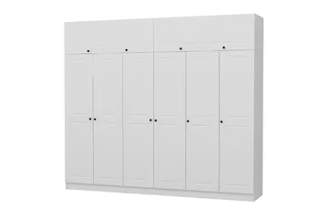 Fruitland Garderob 270 cm - Vit - Förvaring - Klädförvaring - Garderob & garderobssystem
