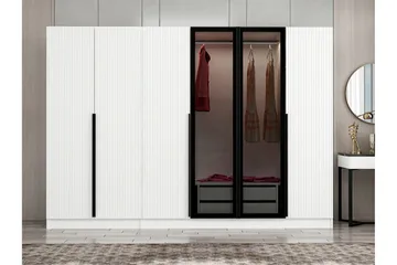 Fruitland Garderob 270 cm - Vit - Förvaring - Klädförvaring - Garderob & garderobssystem