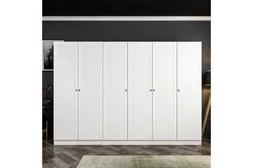 Fruitland Garderob 270 cm - Vit - Förvaring - Klädförvaring - Garderob & garderobssystem