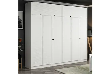 Fruitland Garderob 270 cm - Vit - Förvaring - Klädförvaring - Garderob & garderobssystem