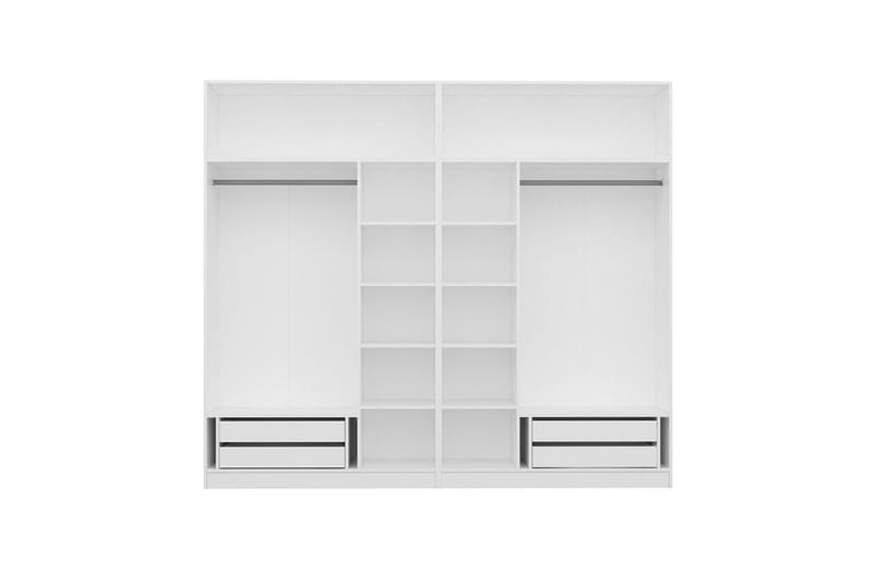 Fruitland Garderob 270 cm - Vit - Förvaring - Klädförvaring - Garderob & garderobssystem