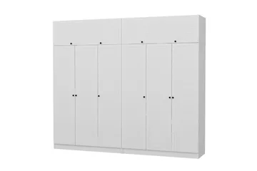 Fruitland Garderob 270 cm - Vit - Förvaring - Klädförvaring - Garderob & garderobssystem