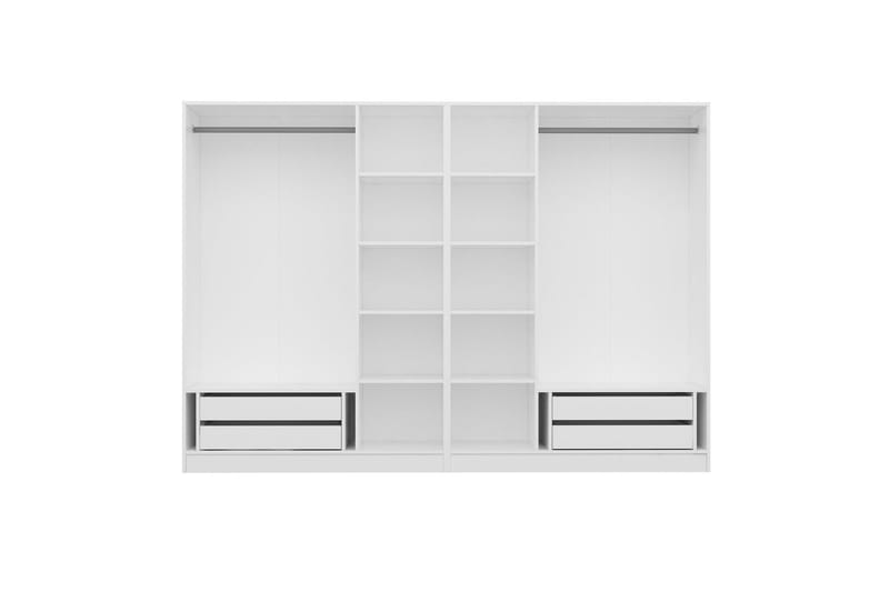 Fruitland Garderob 270 cm - Vit - Förvaring - Klädförvaring - Garderob & garderobssystem