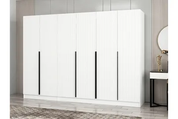Fruitland Garderob 270 cm - Vit - Förvaring - Klädförvaring - Garderob & garderobssystem