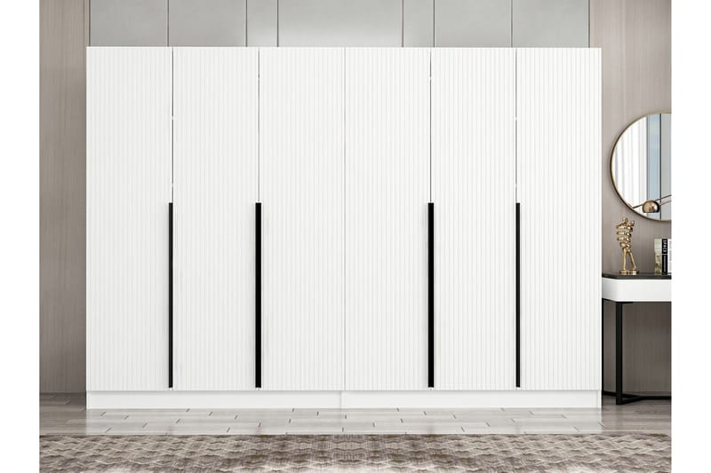 Fruitland Garderob 270 cm - Vit - Förvaring - Klädförvaring - Garderob & garderobssystem