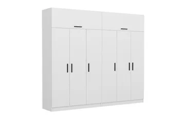 Fruitland Garderob 270 cm - Vit - Förvaring - Klädförvaring - Garderob & garderobssystem