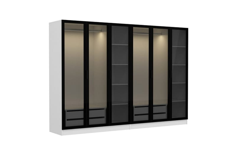 Fruitland Garderob 270 cm - Vit - Förvaring - Klädförvaring - Garderob & garderobssystem