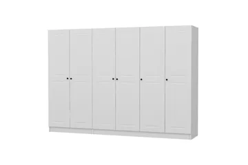 Fruitland Garderob 270 cm - Vit - Förvaring - Klädförvaring - Garderob & garderobssystem