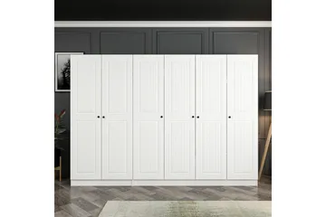 Fruitland Garderob 270 cm - Vit - Förvaring - Klädförvaring - Garderob & garderobssystem