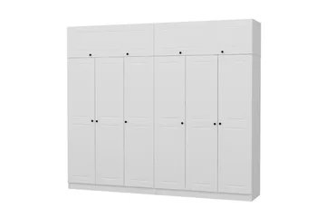 Fruitland Garderob 270 cm - Vit - Förvaring - Klädförvaring - Garderob & garderobssystem