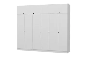 Fruitland Garderob 270 cm - Vit - Förvaring - Klädförvaring - Garderob & garderobssystem
