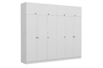 Fruitland Garderob 270 cm - Vit - Förvaring - Klädförvaring - Garderob & garderobssystem