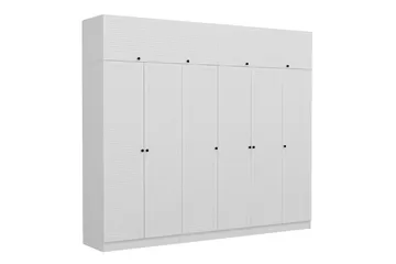 Fruitland Garderob 270 cm - Vit - Förvaring - Klädförvaring - Garderob & garderobssystem
