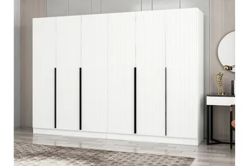 Fruitland Garderob 270 cm - Vit - Förvaring - Klädförvaring - Garderob & garderobssystem