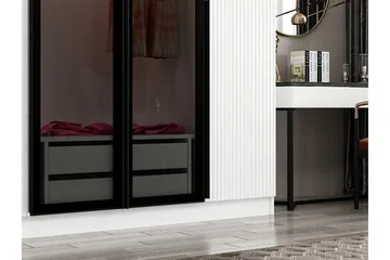 Fruitland Garderob 270 cm - Vit - Förvaring - Klädförvaring - Garderob & garderobssystem