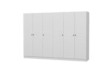 Fruitland Garderob 270 cm - Vit - Förvaring - Klädförvaring - Garderob & garderobssystem