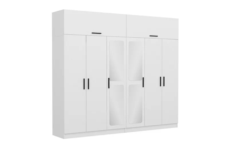 Fruitland Garderob 270 cm - Vit - Förvaring - Klädförvaring - Garderob & garderobssystem