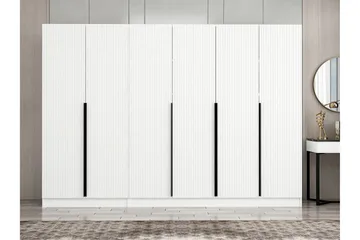 Fruitland Garderob 270 cm - Vit - Förvaring - Klädförvaring - Garderob & garderobssystem
