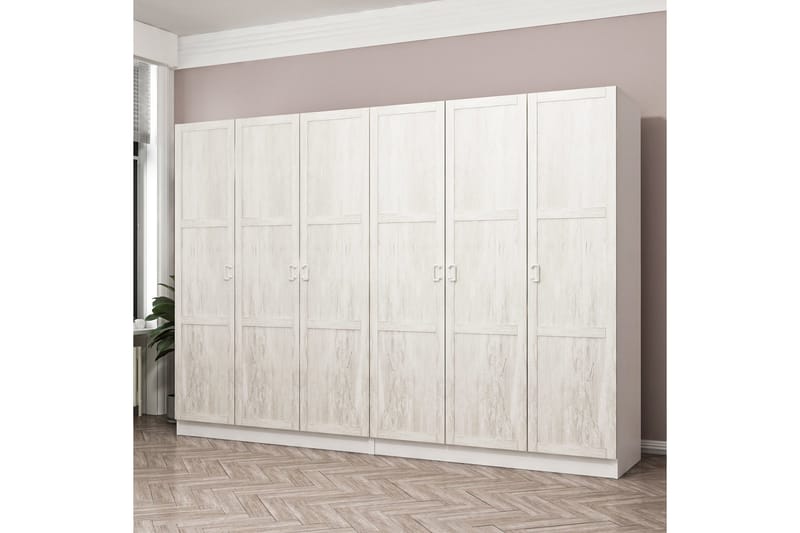 Fruitland Garderob 270 cm - Vit - Förvaring - Klädförvaring - Garderob & garderobssystem