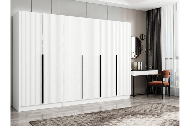 Fruitland Garderob 270 cm - Vit - Förvaring - Klädförvaring - Garderob & garderobssystem